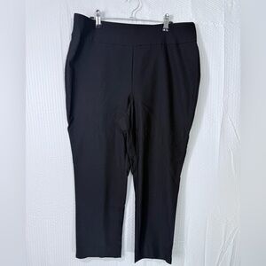 Women’s SO SLIMMING BY CHICOS 1.5(M-10) Black Stretch cropped comfortablePants